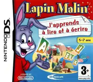 Lapin Malin - J'Apprends a Lire et a Ecrire (France)-Nintendo DS